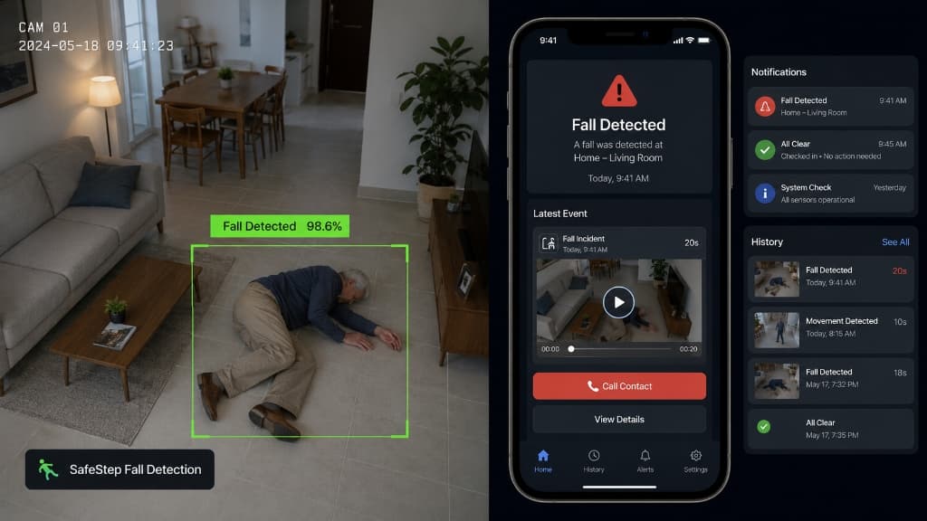SafeStep — Yapay Zekâ & Derin Öğrenme Tabanlı Düşme Tespiti
